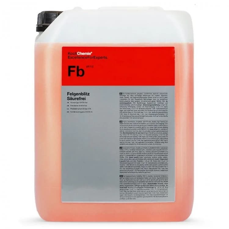Koch Chemie FB Felgenblitz Saurefrei 11 kg Profesyonel Asitsiz Jant Temizleyici ve Demir Tozu Çözücü