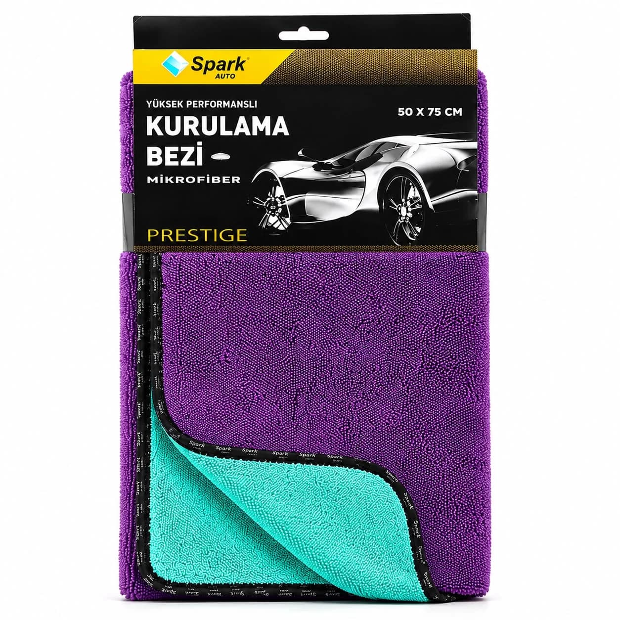 Spark 2318 Prestige Mikrofiber Oto Kurulama ve Temizlik Tank Bezi 50x75 cm. (1 Adet)